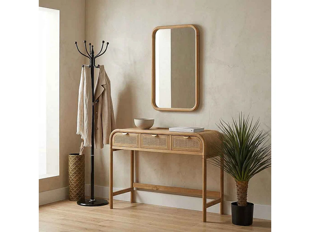 Cabideiro de metal preto 176h cm