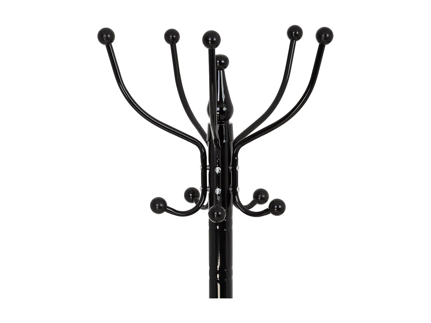 Cabideiro de metal preto 176h cm