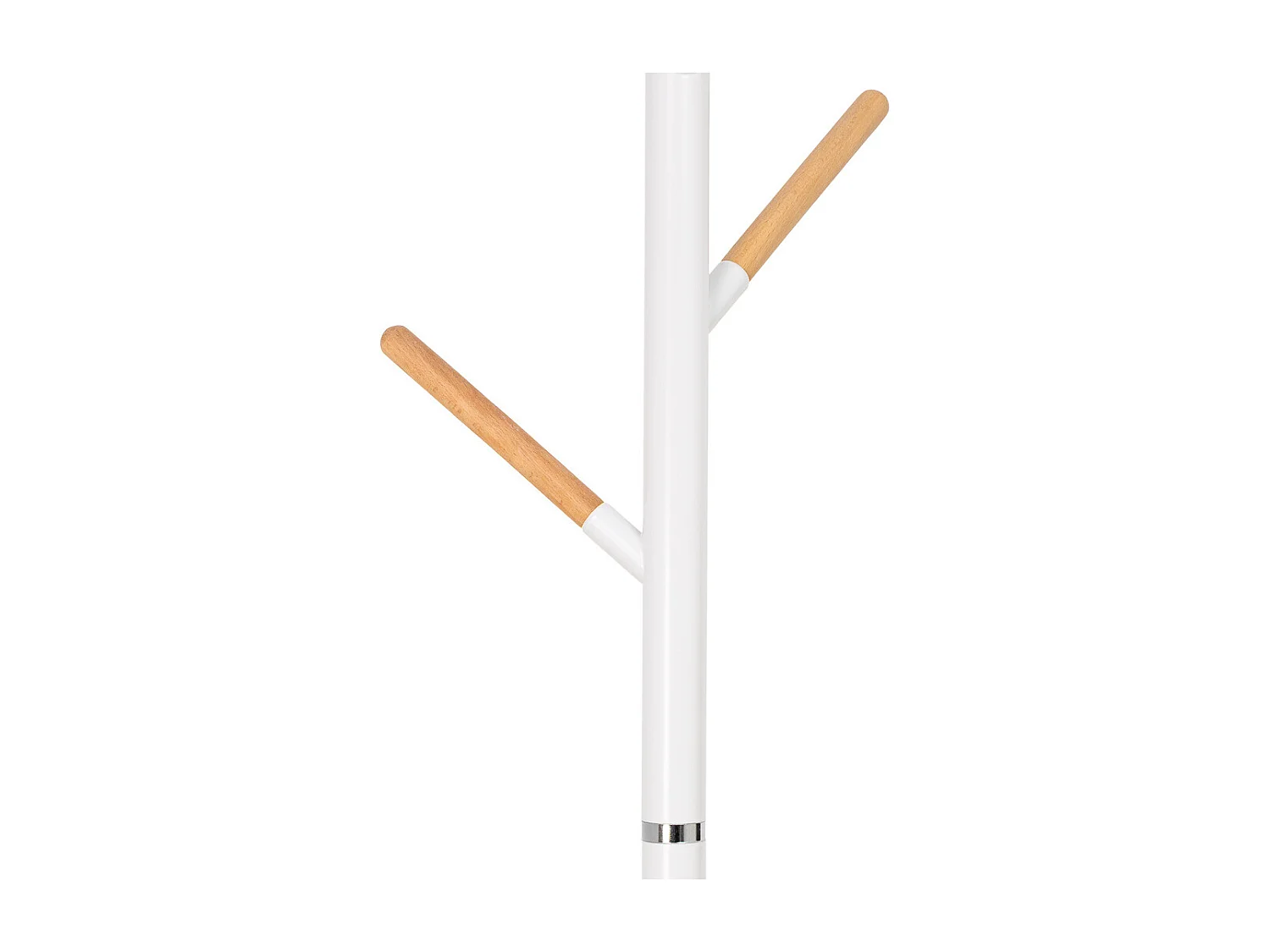 Porte-manteau en métal et bois, 175 cm de hauteur