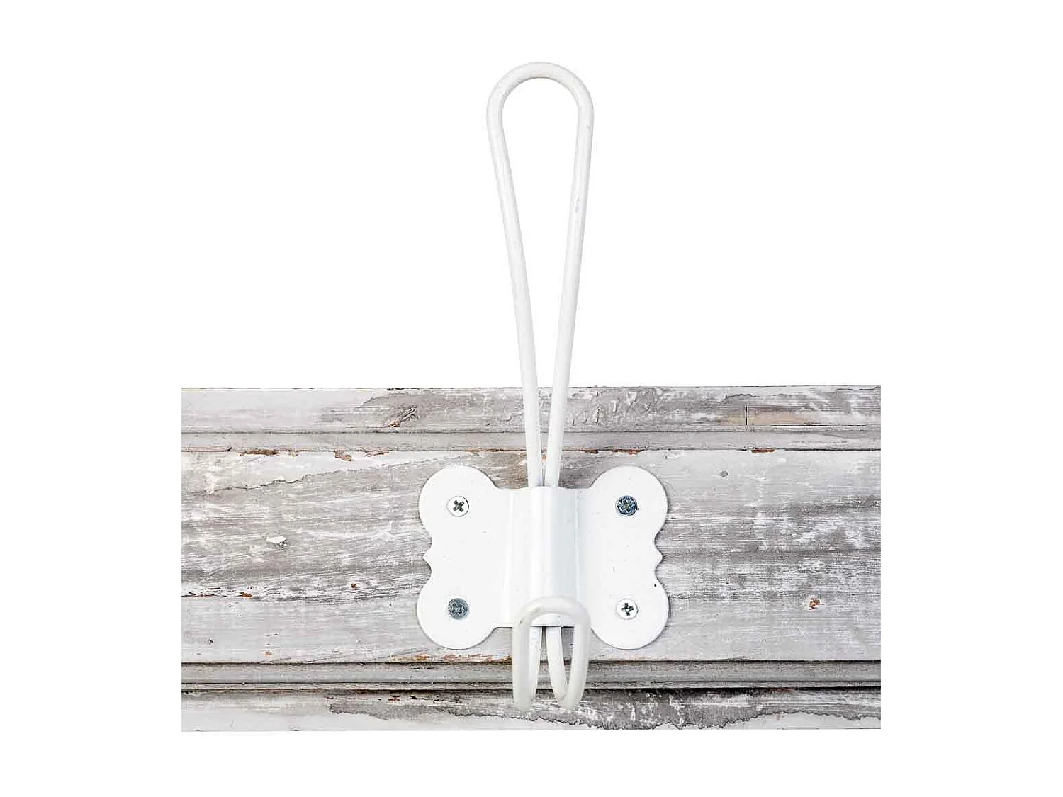 Patère murale en bois avec 4 crochets 49 x 2,3 x 8,2 cm