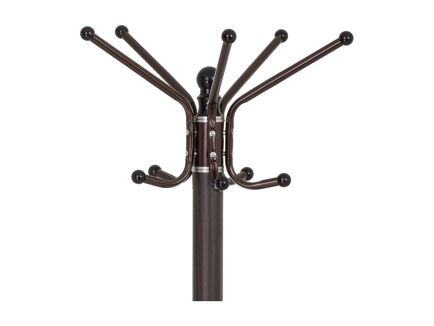 Porte-manteau en métal avec 5 crochets D36 x H174 cm