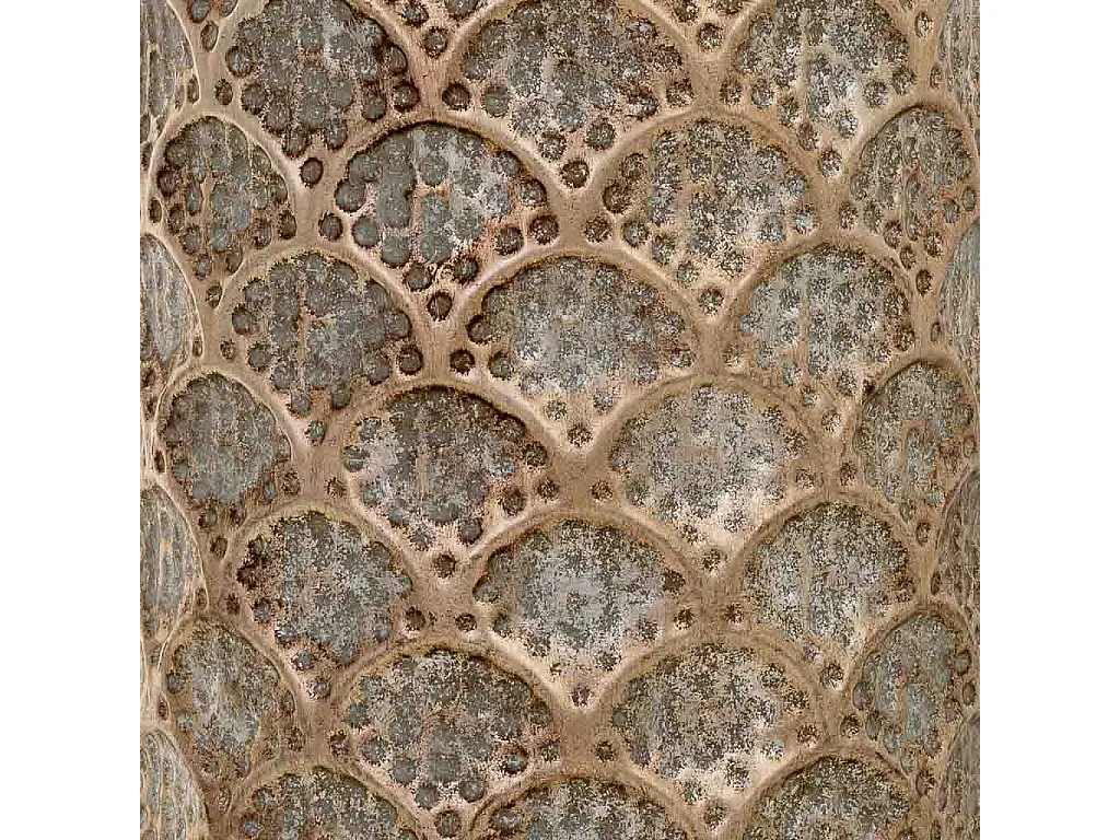 Porte-parapluie en métal doré 20 x 20 x 54 cm (hauteur)