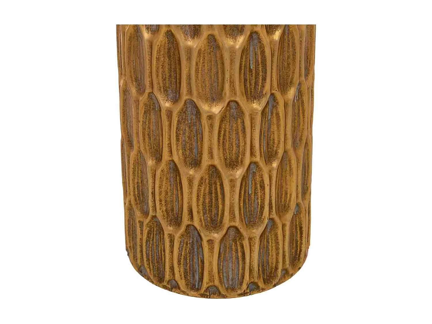 Porte-parapluie en métal doré 20 x 20 x 55 cm (hauteur)