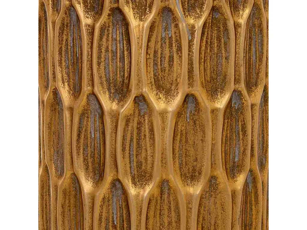 Porte-parapluie en métal doré 20 x 20 x 55 cm (hauteur)