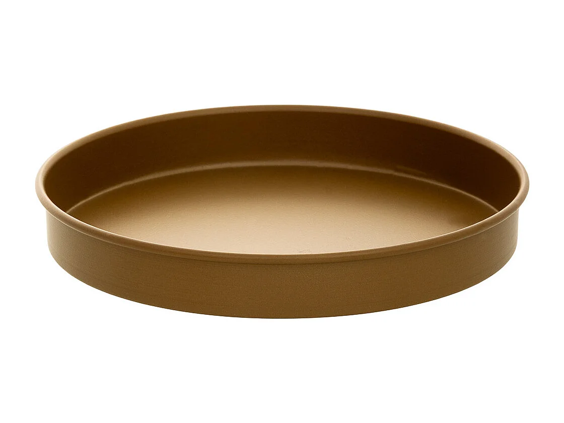 Paragüero de metal dorado 20.5x20.5x50.5h cm