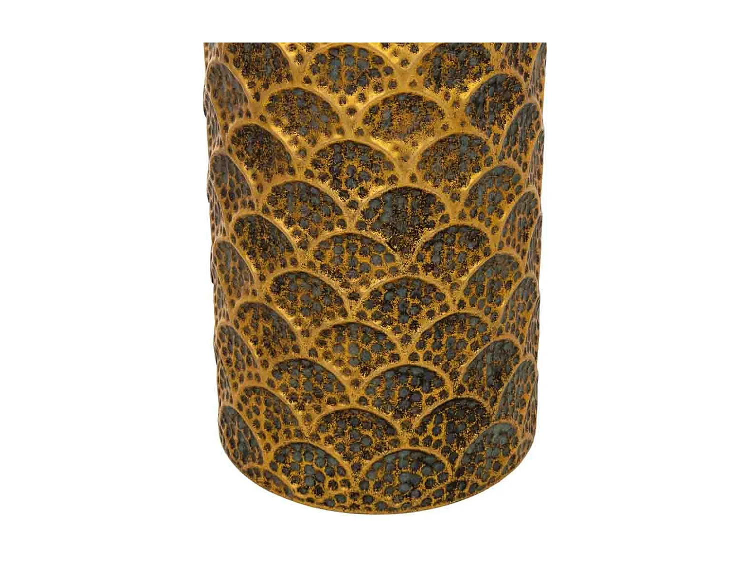 Porte-parapluie en métal doré 20 x 20 x 54 cm (hauteur)