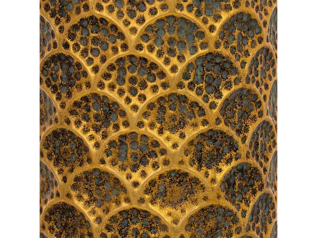 Porte-parapluie en métal doré 20 x 20 x 54 cm (hauteur)