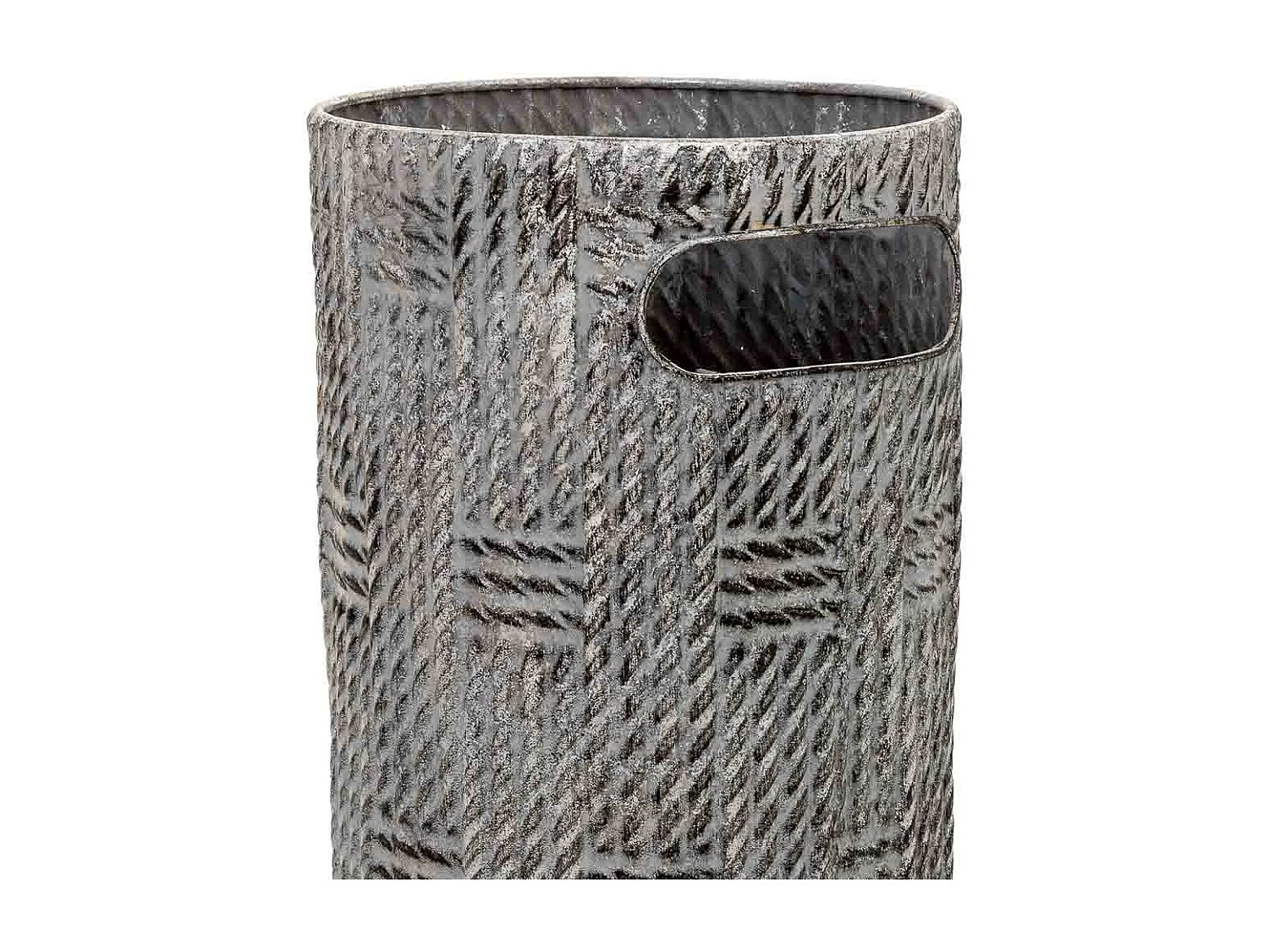 Paragüero de metal negro 20x20x55h cm