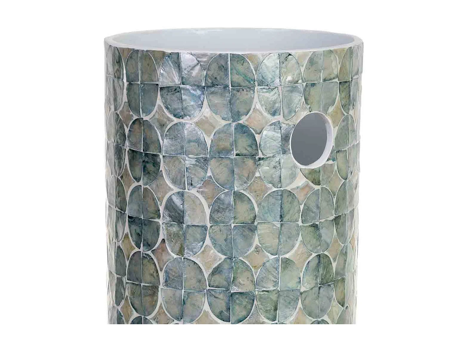 Porte-parapluie en nacre D20x57h cm