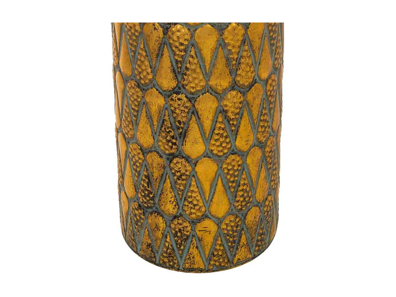 Porte-parapluie en métal doré 20 x 20 x 55 cm (hauteur)