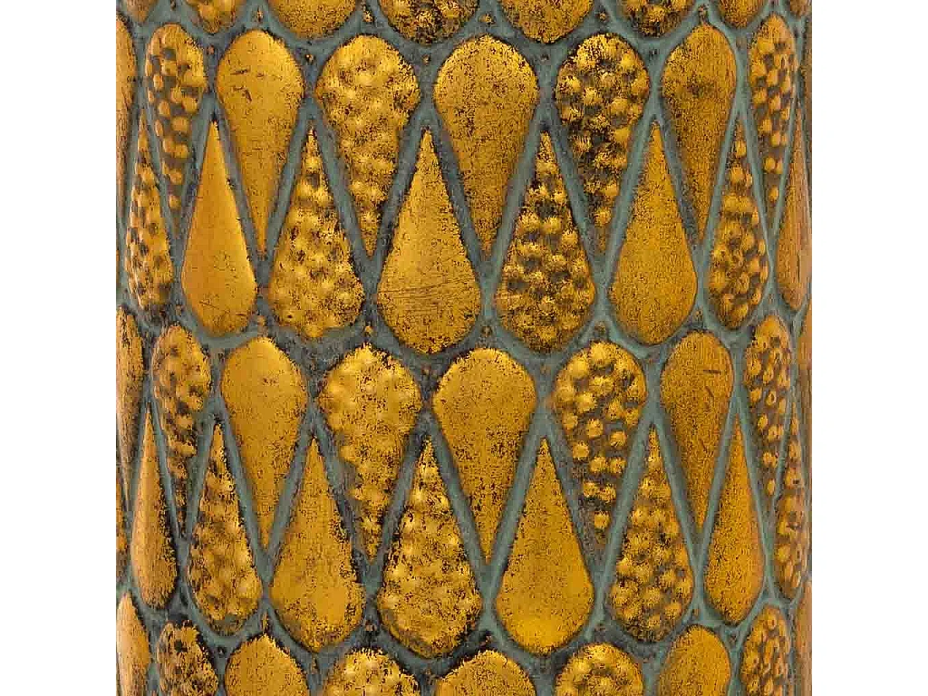 Porte-parapluie en métal doré 20 x 20 x 55 cm (hauteur)