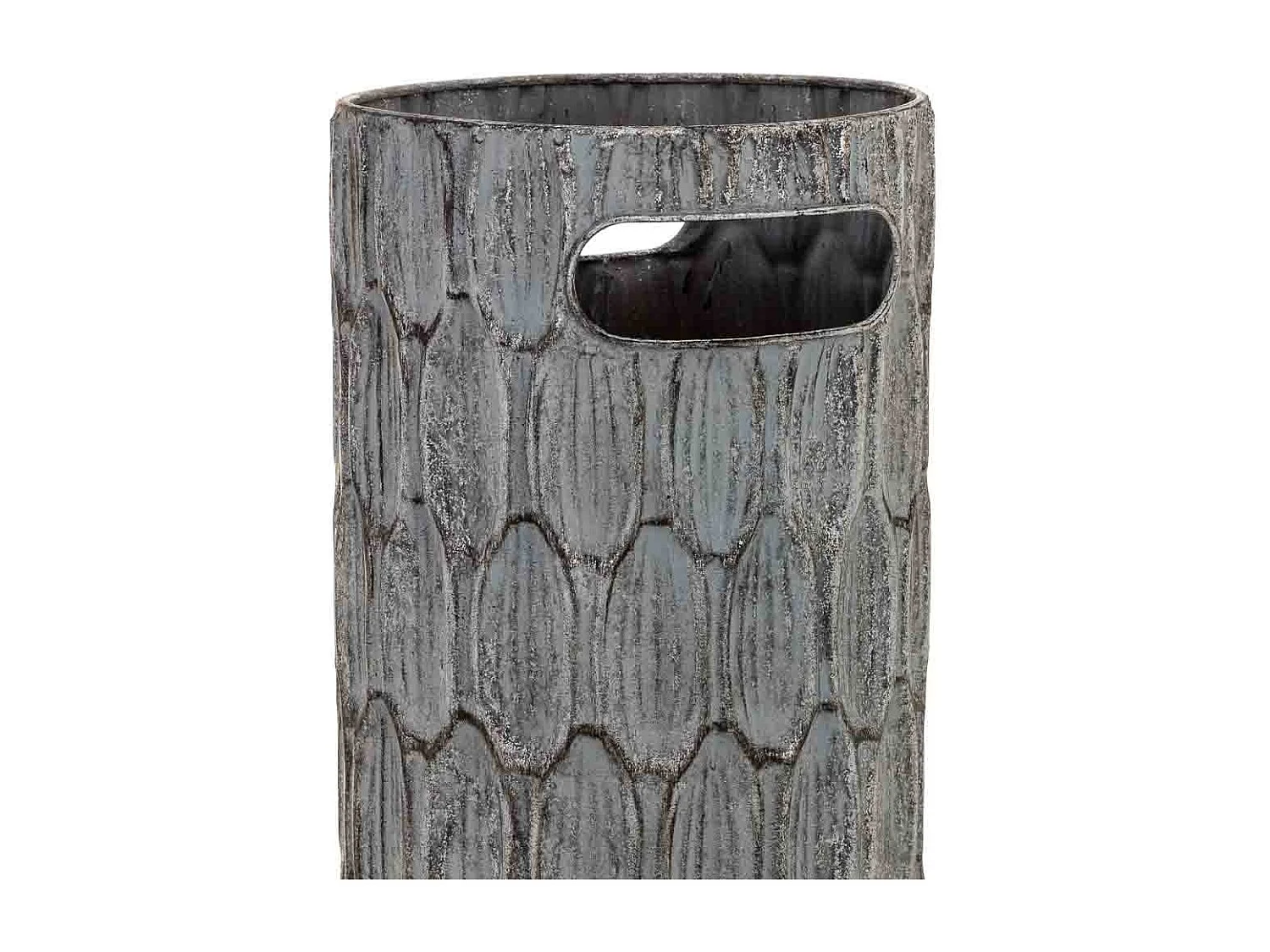 Porte-parapluie en métal noir 20 x 20 x 55 cm (hauteur)