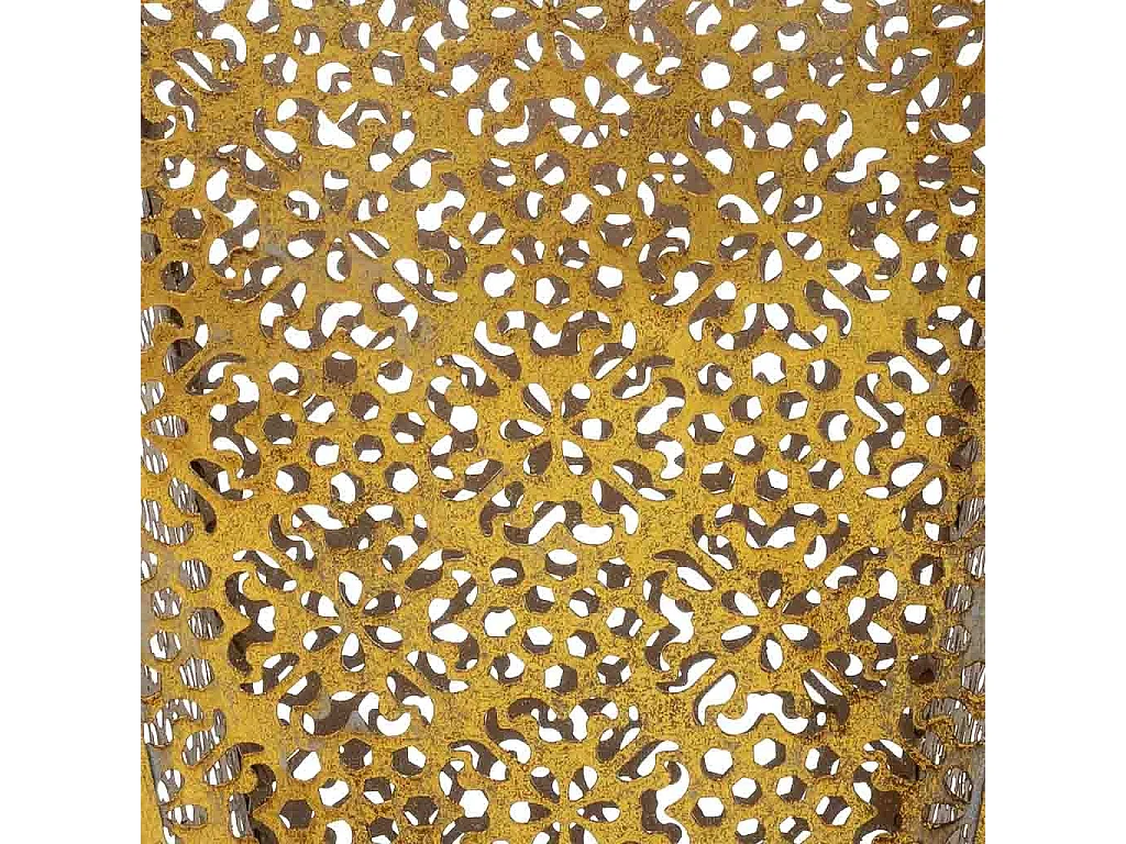 Paragüero de metal dorado 27.5x27.5x80h cm