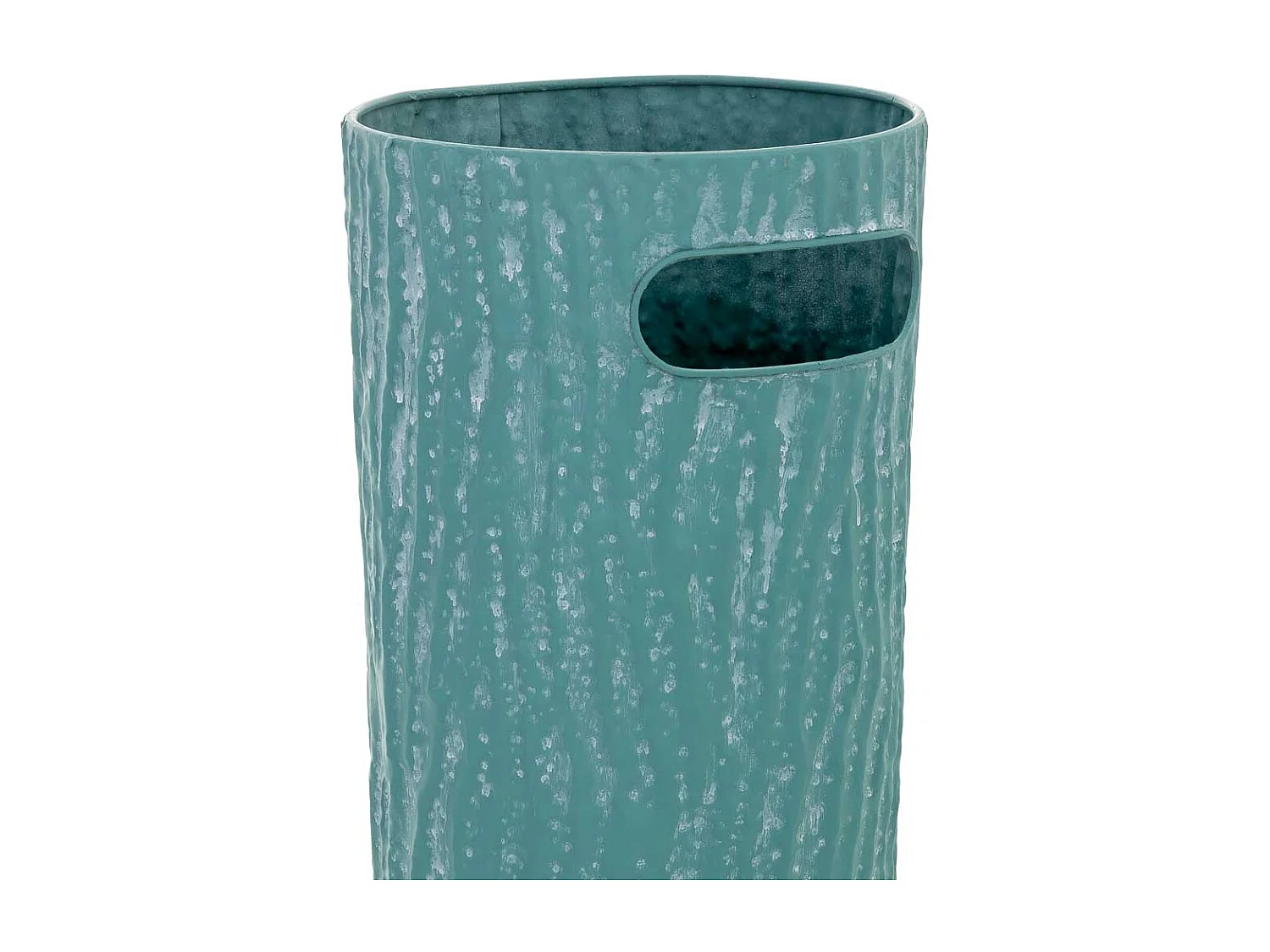 Paragüero de metal azul 20.5x20.5x50h cm