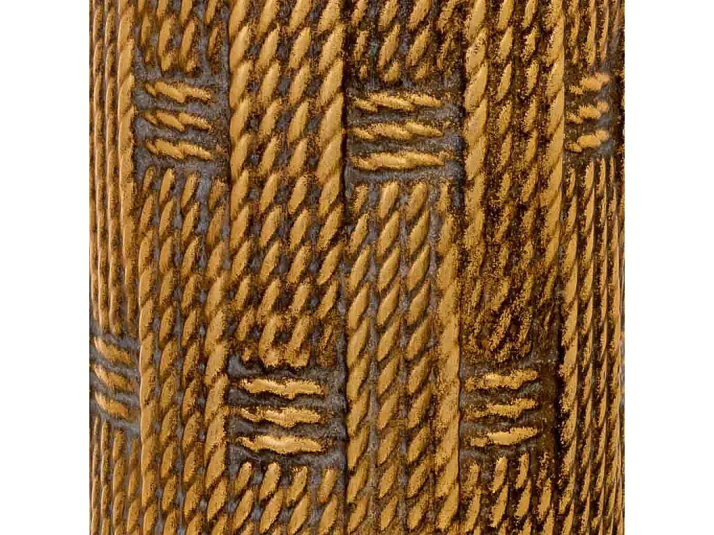 Porte-parapluie en métal doré : 20 x 20 x 55 cm (hauteur)