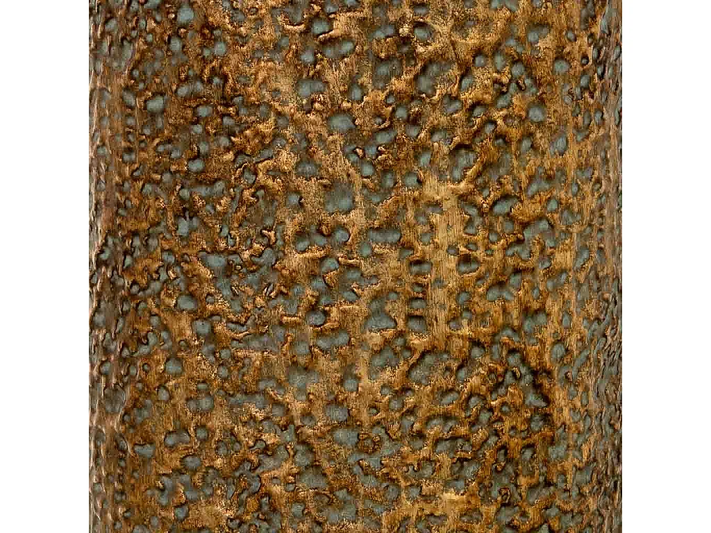 Paragüero de metal dorado 20.5x20.5x55h cm
