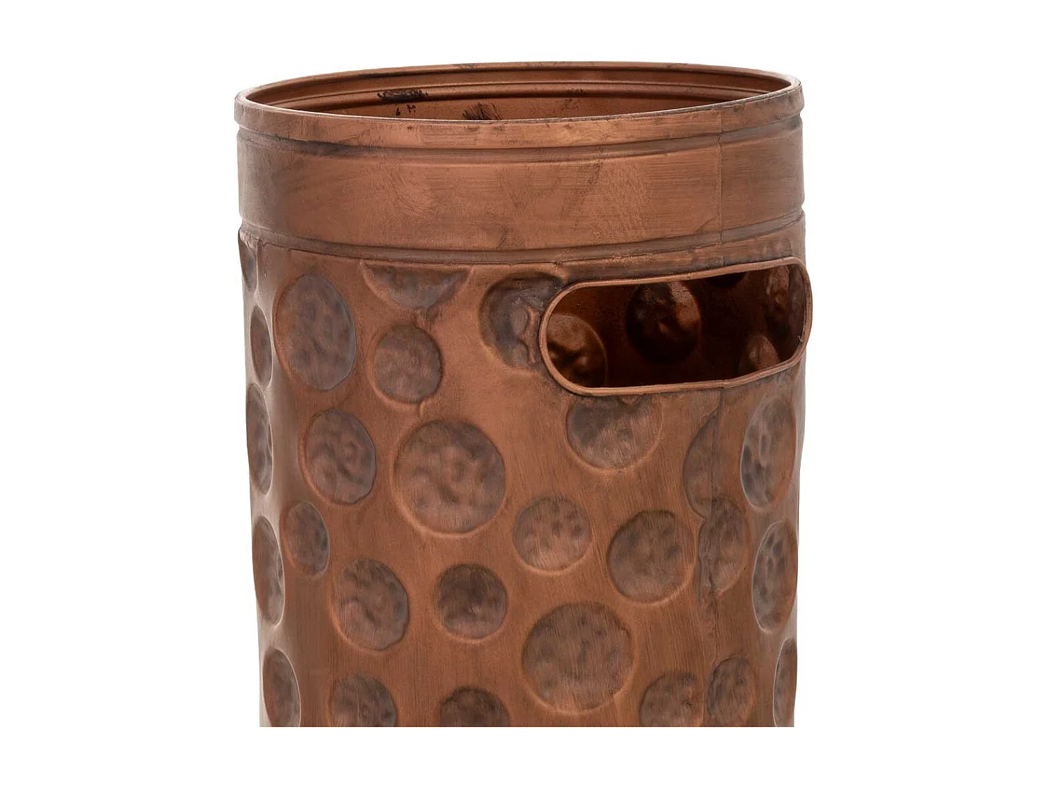 Porte-parapluie en métal cuivré 20 x 20 x 55 cm (hauteur)