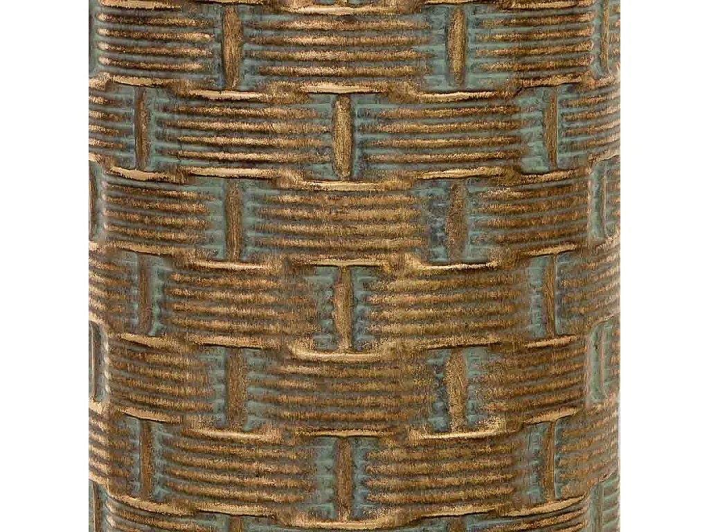 Porte-parapluie métal marron 20.5x20.5x50h cm