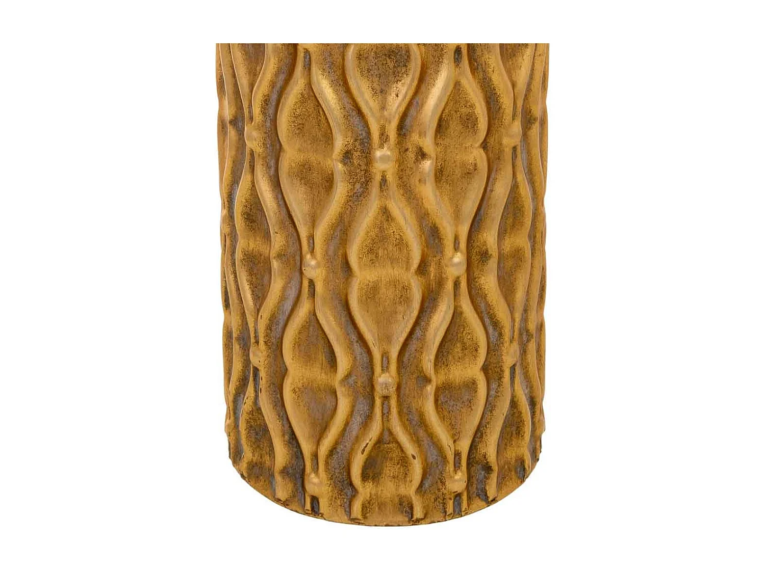 Porte-parapluie en métal doré 20 x 20 x 55 cm (hauteur)