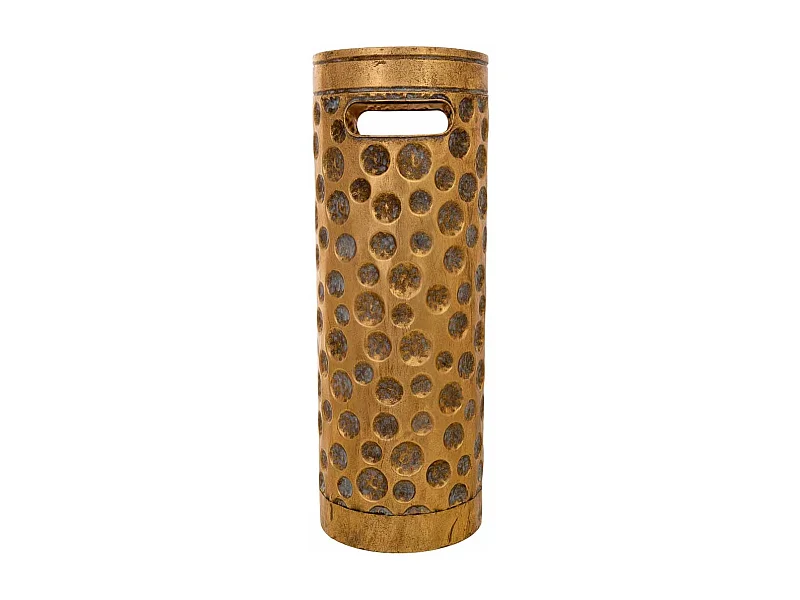 Porte-parapluie en métal doré 20 x 20 x 55 cm (hauteur)