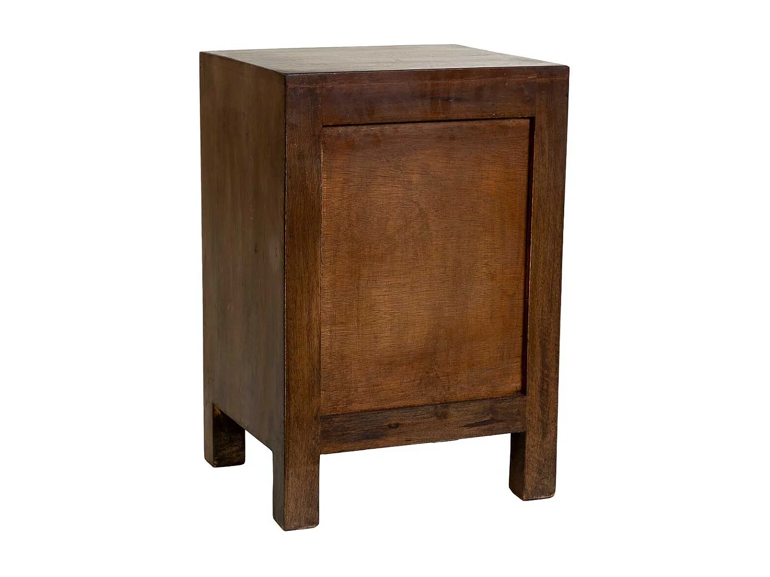 Table de chevet en bois brun sculpté à la main 40 x 35 x 60 cm (h)