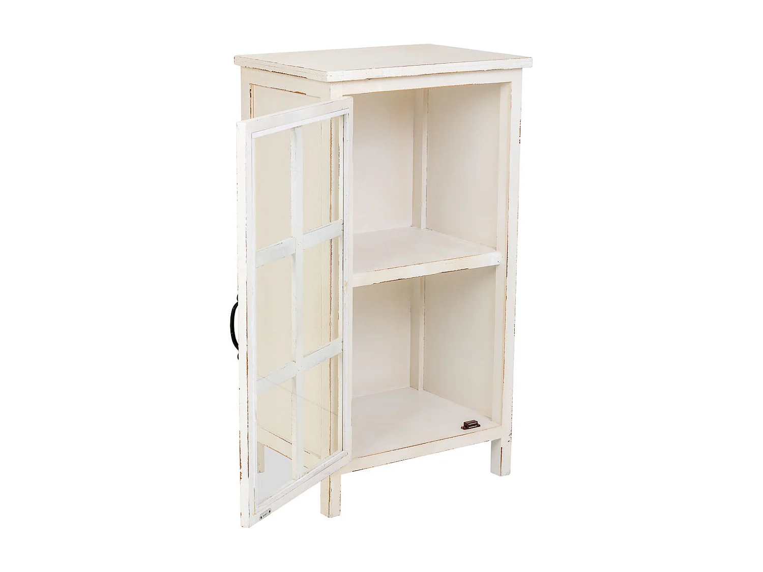 Vitrina de madera beige 52,5x38x95h cm