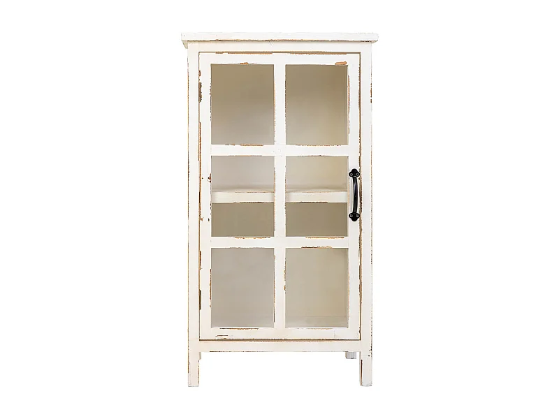 Vitrina de madera beige 52,5x38x95h cm