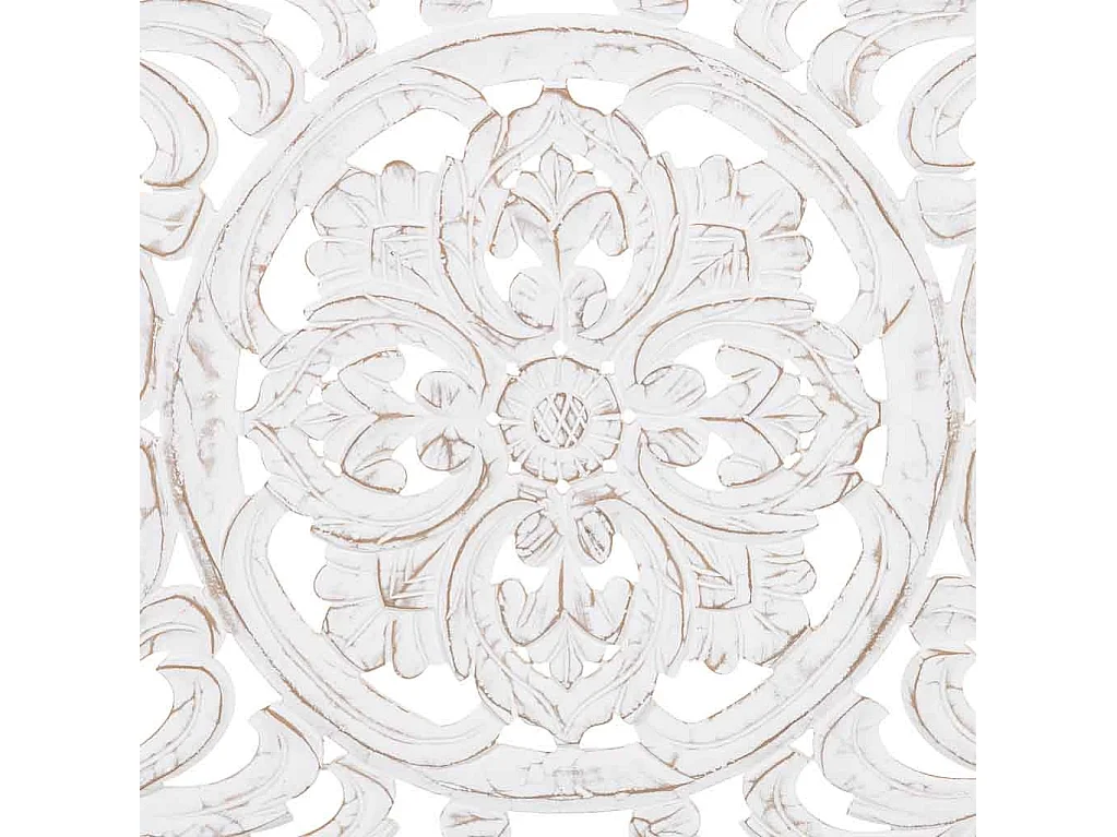 Panneau en bois sculpté blanc 120 x 90 x 2,5 cm (hauteur)