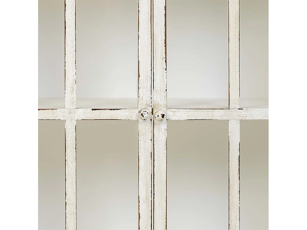 Vitrina de madera beige 80x38x85h cm