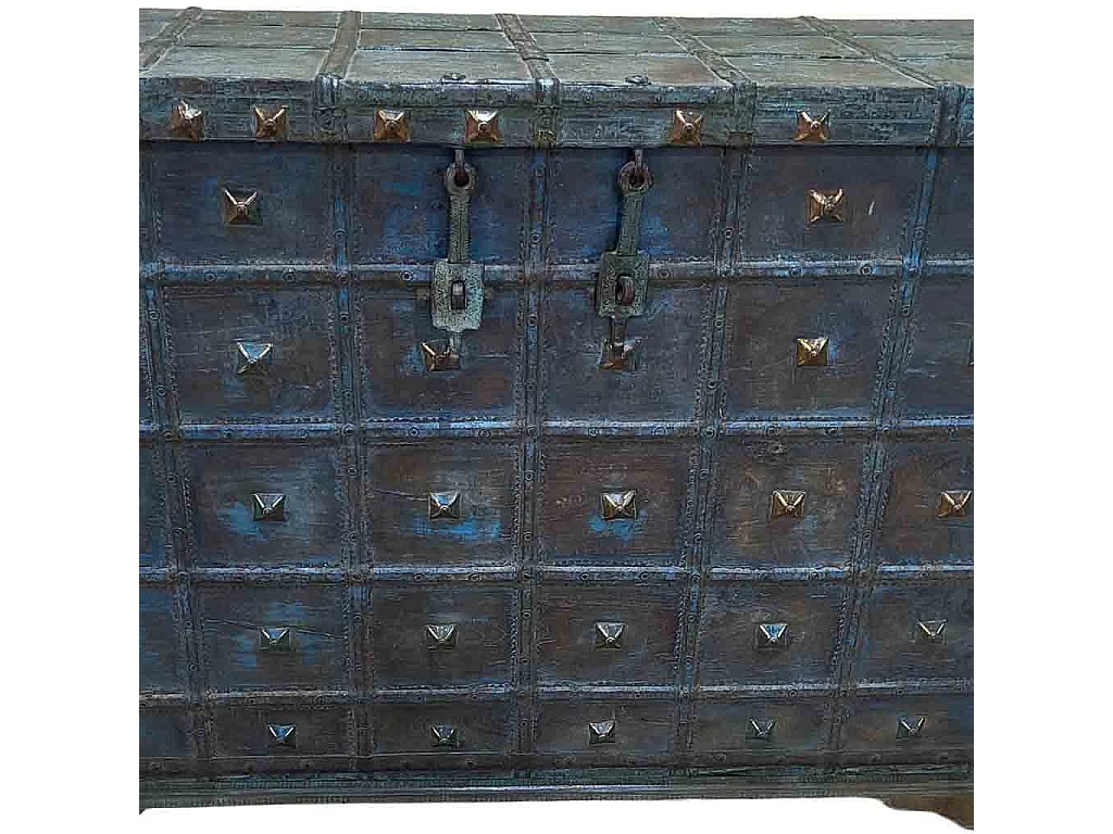 Coffre en bois fait main 136 x 48 x 91 cm (hauteur)