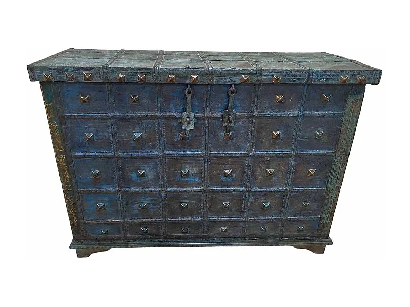 Coffre en bois fait main 136 x 48 x 91 cm (hauteur)