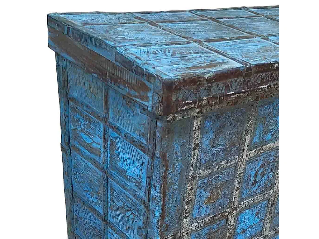 Coffre en bois fabriqué à la main 116 x 41 x 83 cm (hauteur)