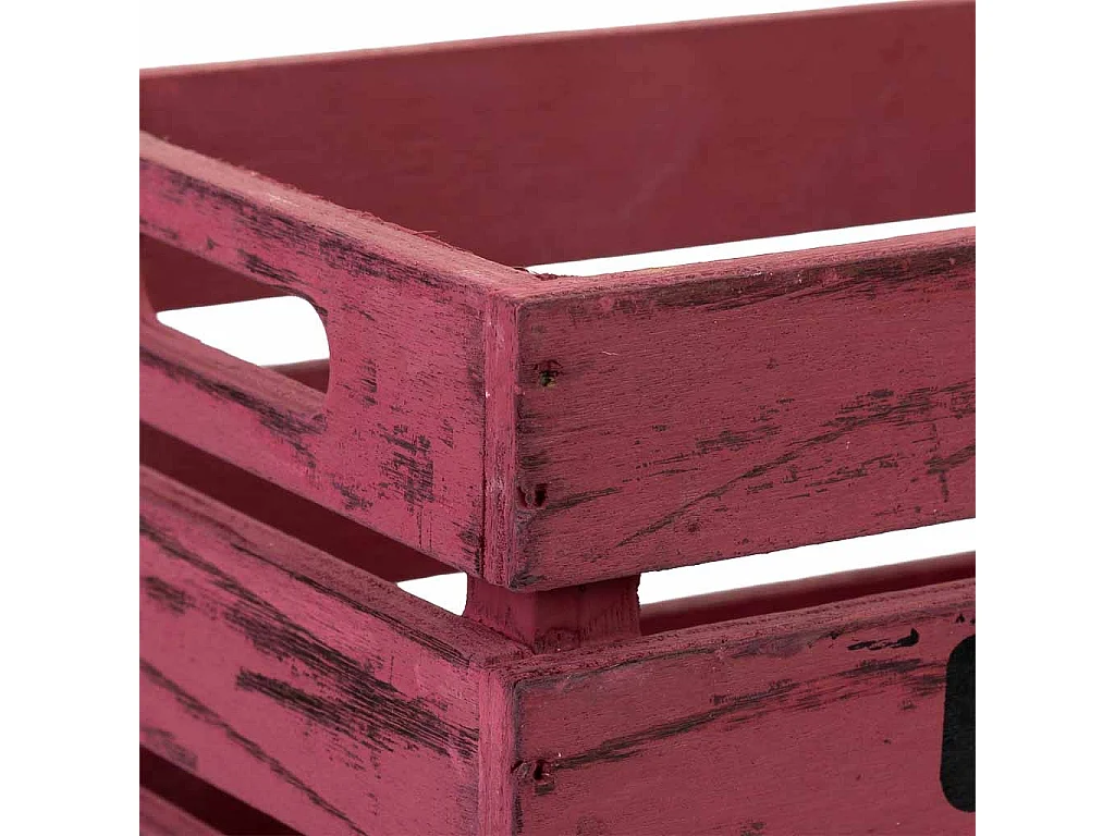 Tiroir en bois rouge 18 x 12 x 10 cm hauteur