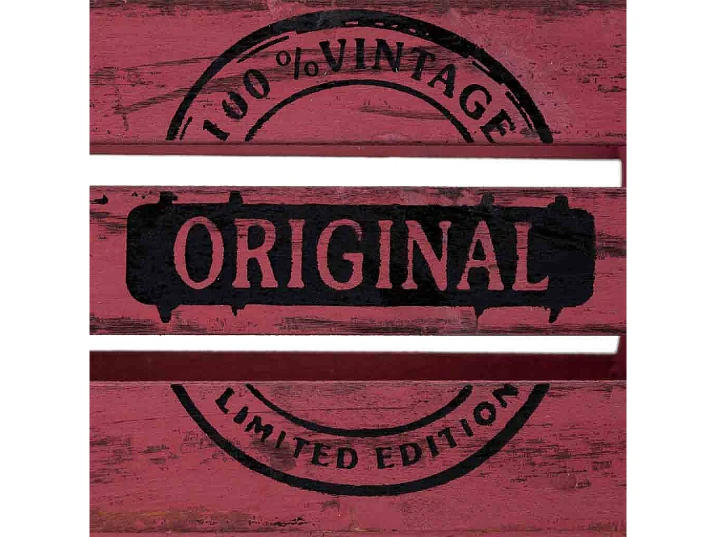 Tiroir en bois rouge 18 x 12 x 10 cm hauteur