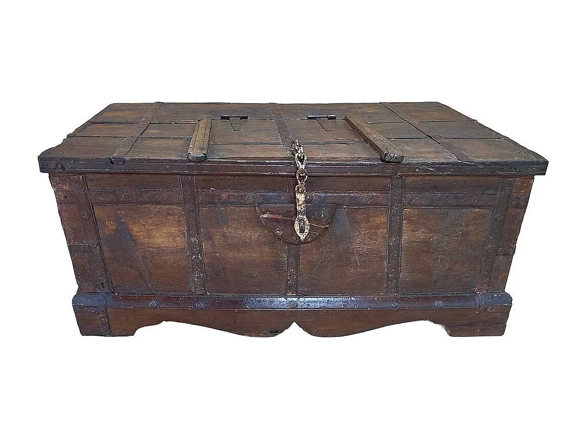 Baúl de madera artesanal 109x64x45h cm