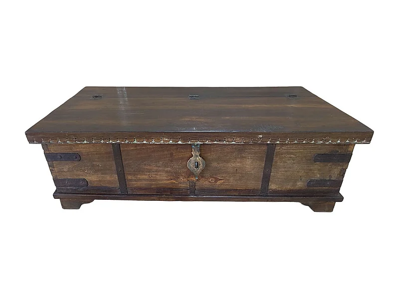 Baúl de madera artesanal 140x75x41h cm