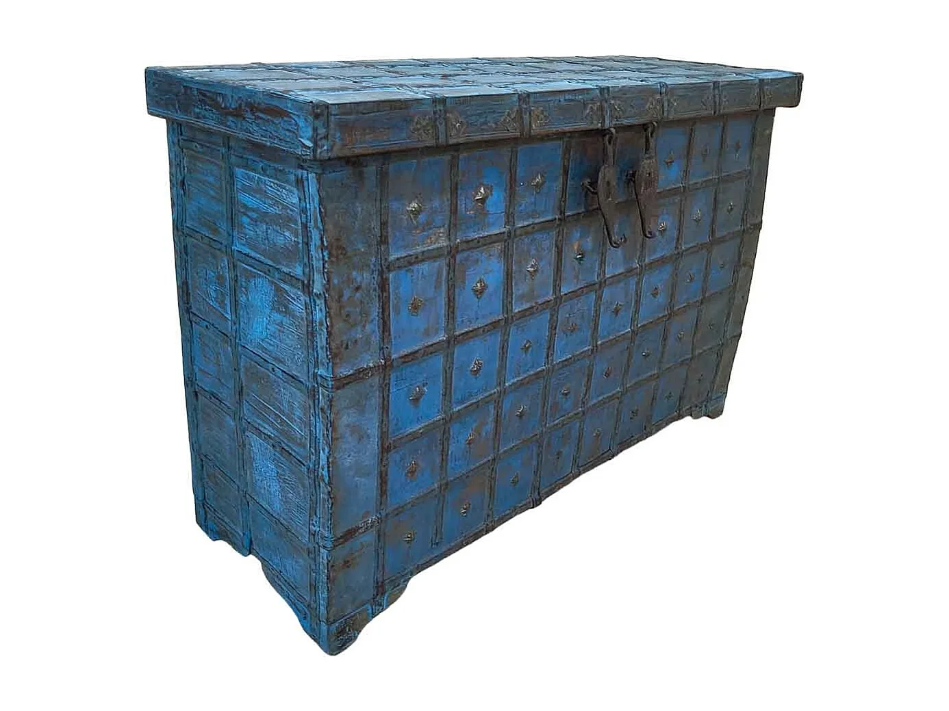 Coffre en bois fait main 108 x 41 x 83 cm (hauteur)