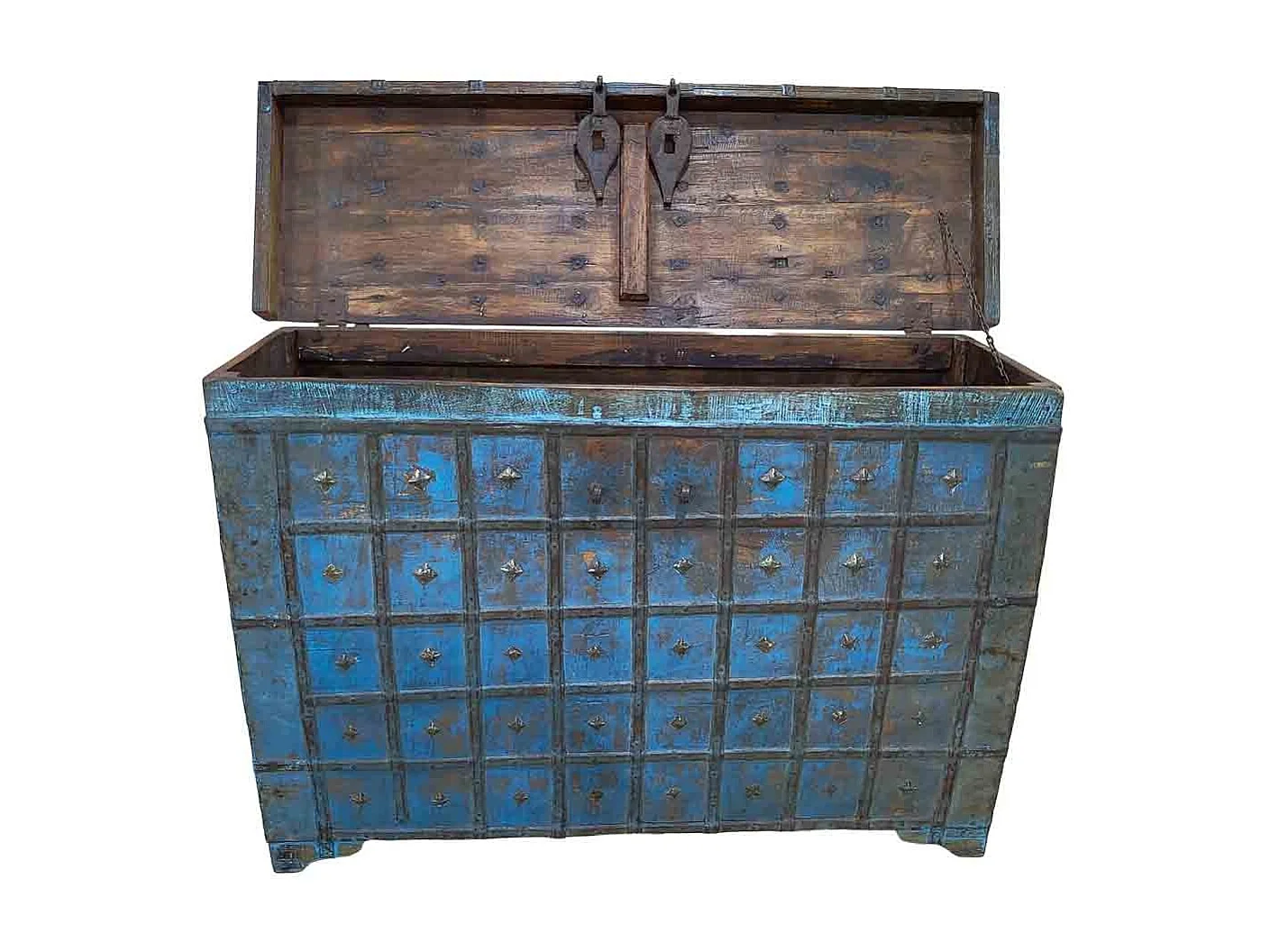 Coffre en bois fait main 108 x 41 x 83 cm (hauteur)