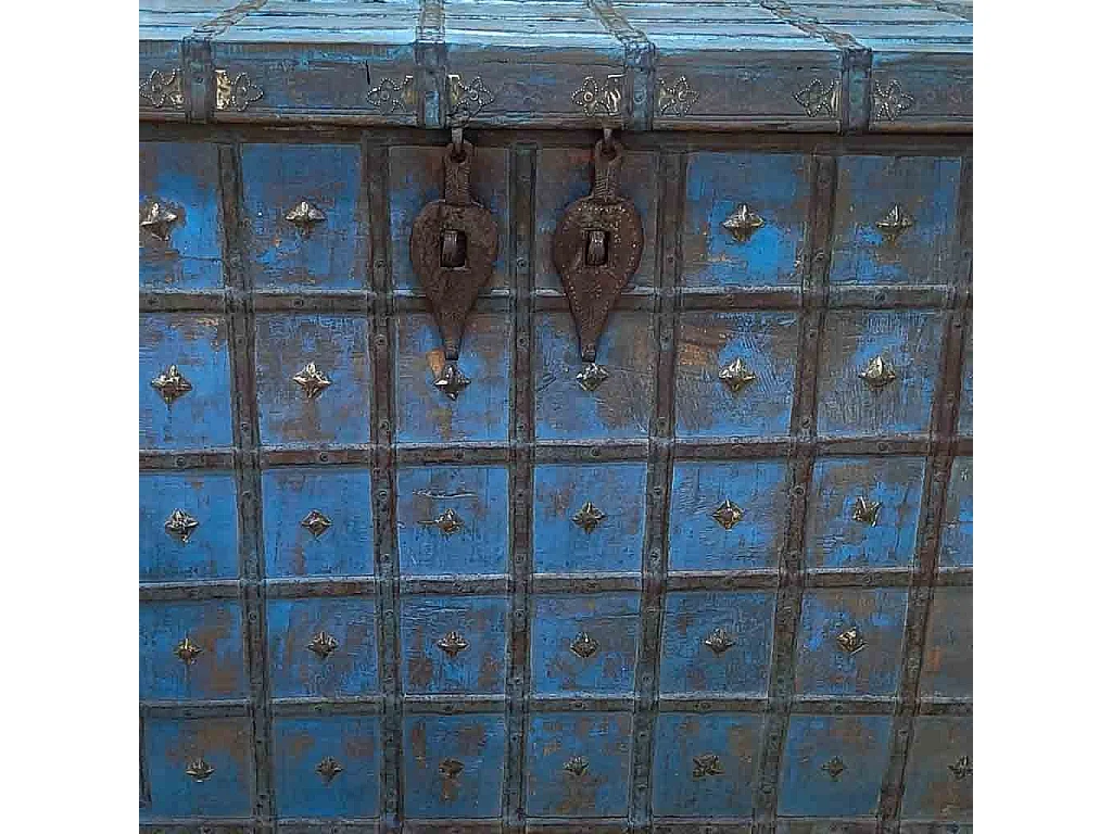 Coffre en bois fait main 108 x 41 x 83 cm (hauteur)