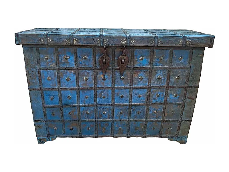 Coffre en bois fait main 108 x 41 x 83 cm (hauteur)