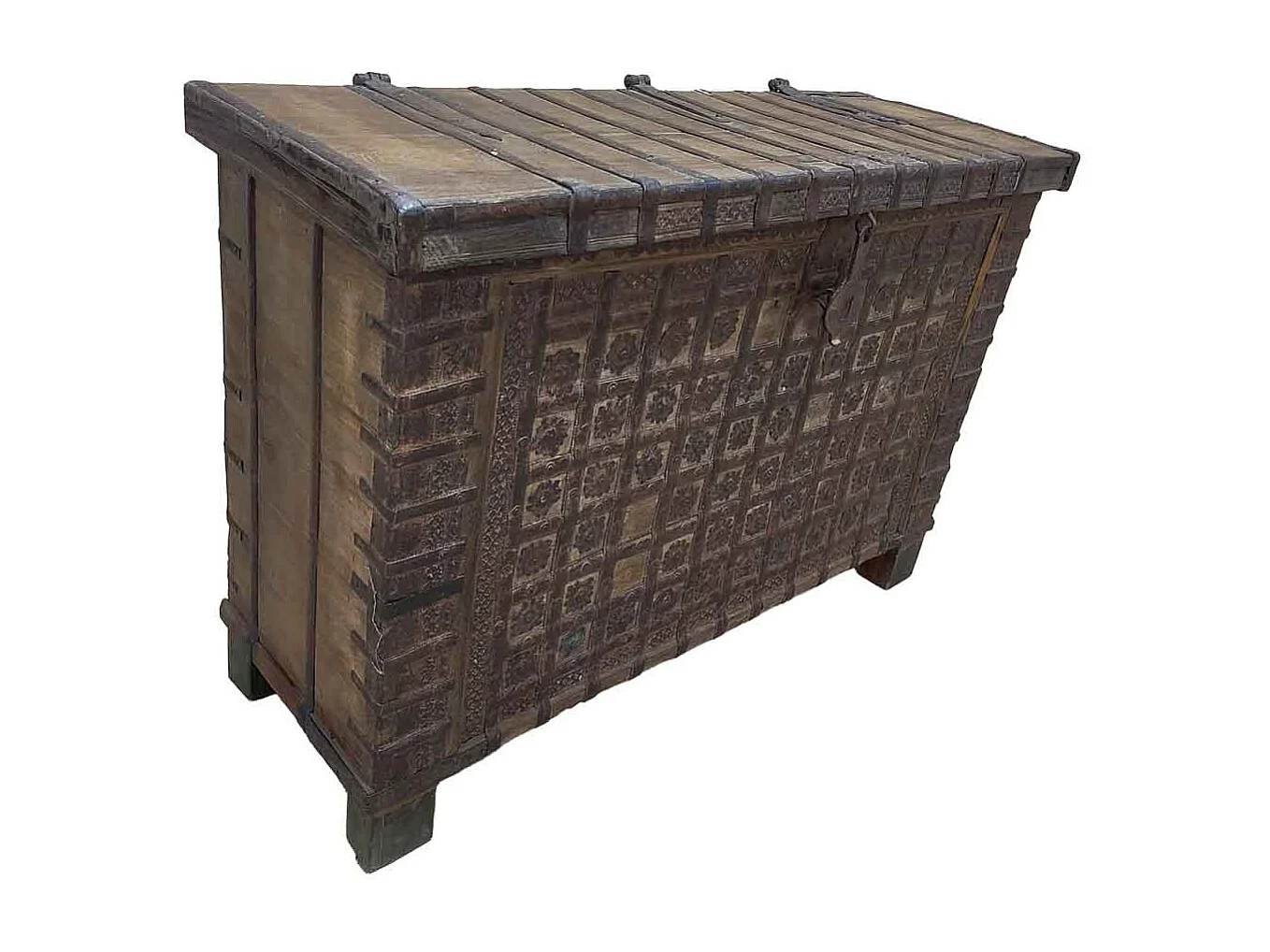 Coffre en bois fait main 156 x 47 x 88 cm (hauteur)