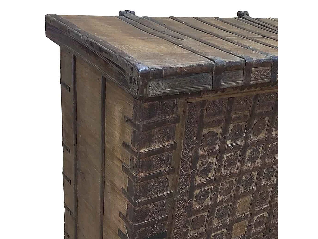 Coffre en bois fait main 156 x 47 x 88 cm (hauteur)