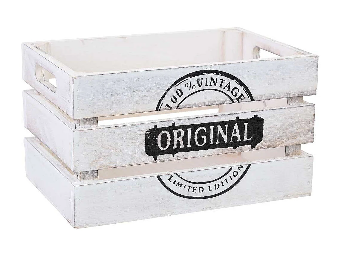 Tiroir en bois blanc 18 x 12 x 10 cm hauteur