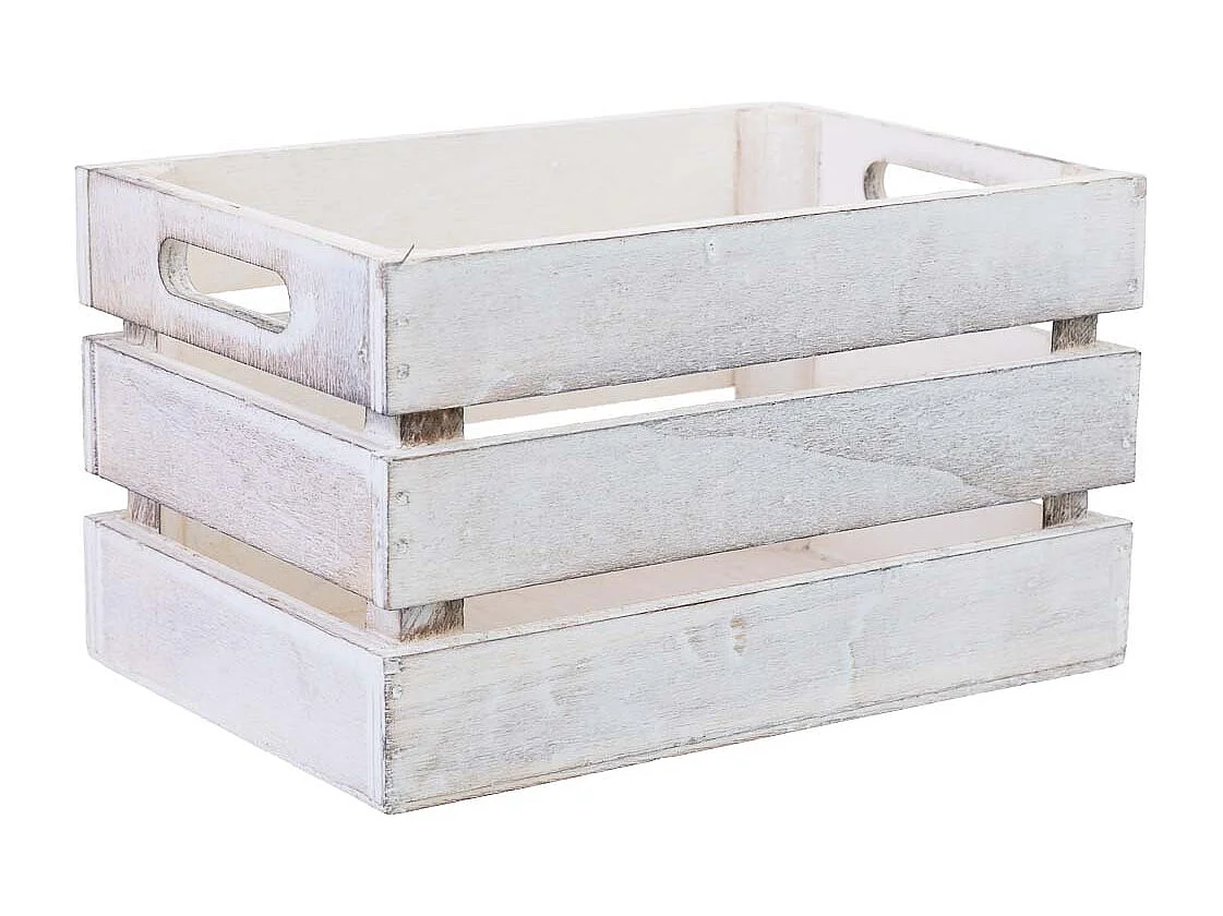 Tiroir en bois blanc 18 x 12 x 10 cm hauteur