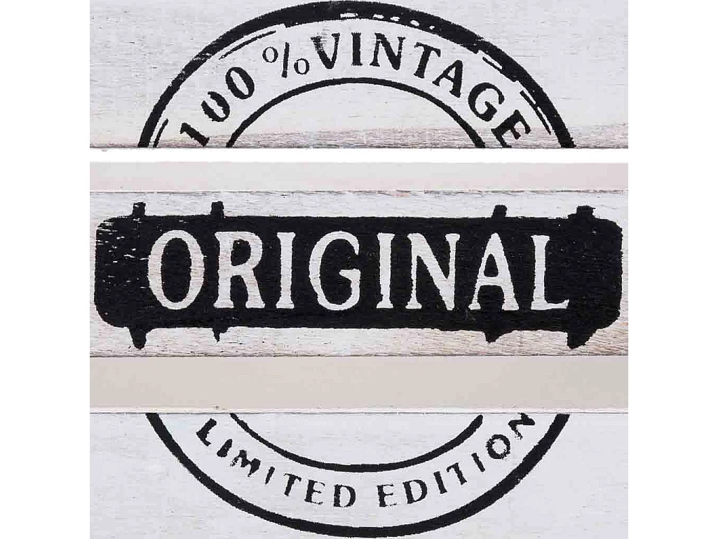 Tiroir en bois blanc 18 x 12 x 10 cm hauteur