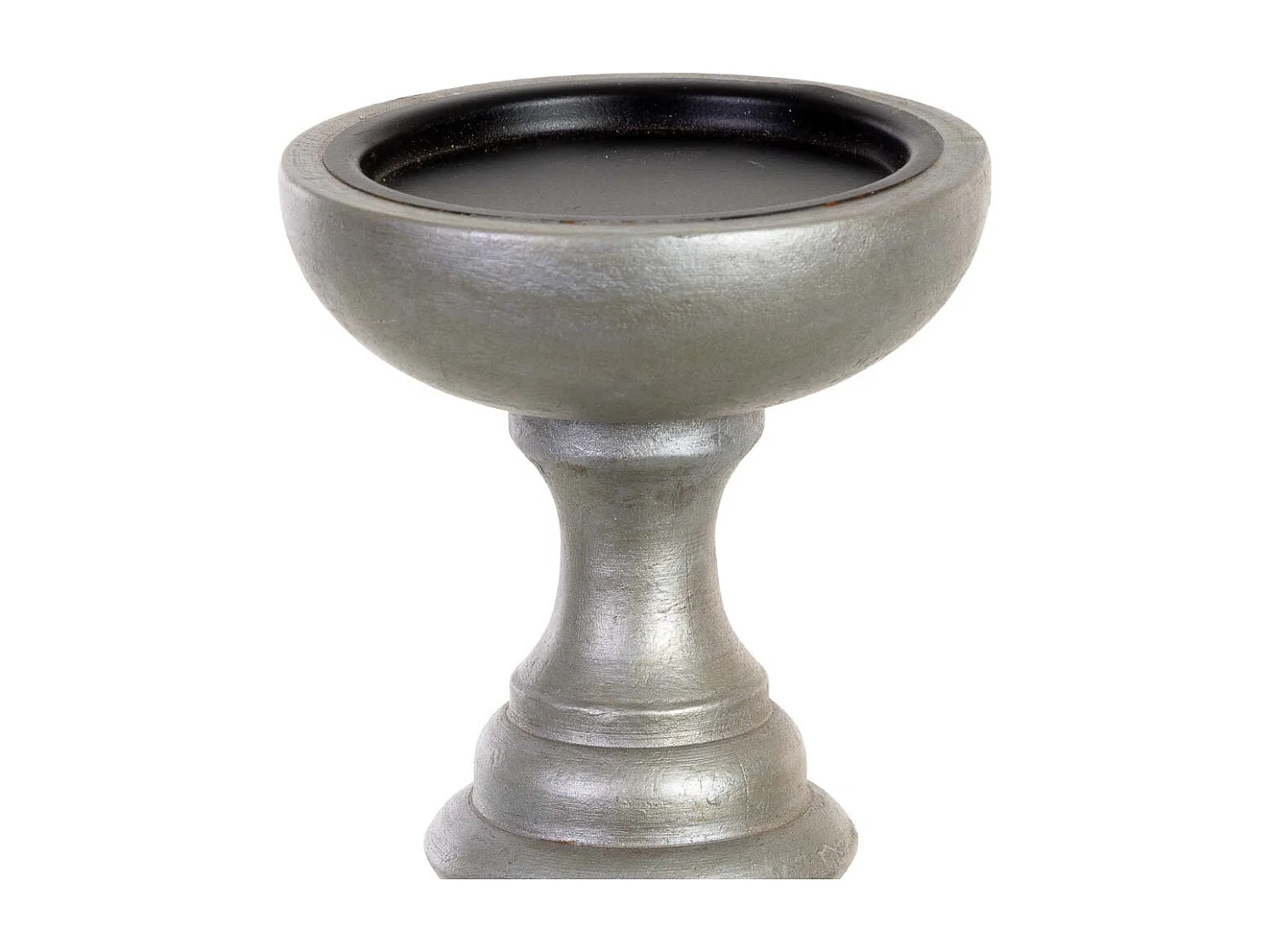 Bougeoir en bois brun 10 x 10 x 20 cm (h)