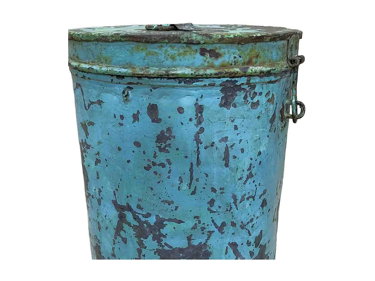 Malle en métal fabriquée à la main 29x29x41h cm