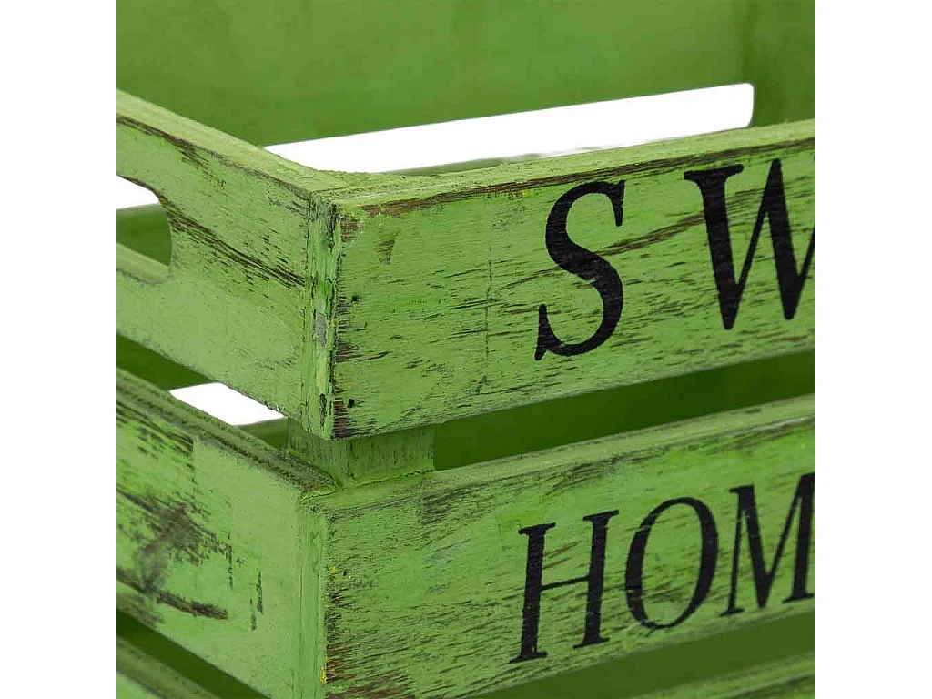 Tiroir en bois vert 18 x 12 x 10 cm hauteur