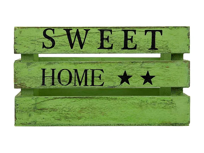 Tiroir en bois vert 18 x 12 x 10 cm hauteur