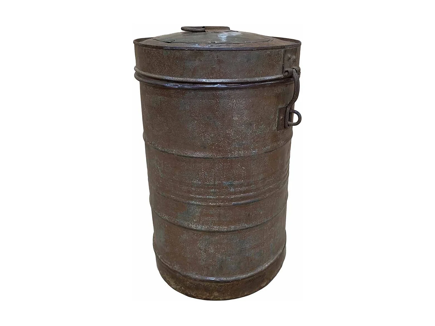 Malle en métal fabriquée à la main 29x29x41h cm